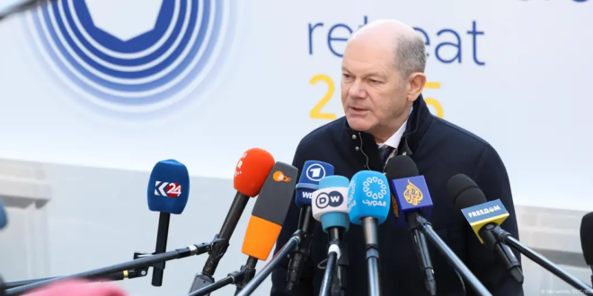 Olaf Scholz en Bruselas.